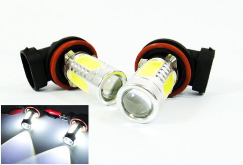 2 pieces of H11 H8 CREE LED Projector Light with 4 Plasma SMD LED 11W white