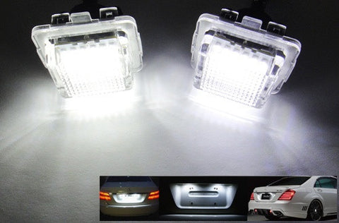 LED License Number Plate Light lamp OEM replacement kit Mercedes W204 W212 W221 C216
