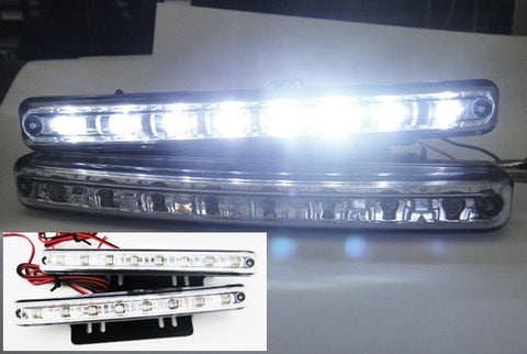Universal 8 LED Daytime Running Light Daylight / Lamp DRL