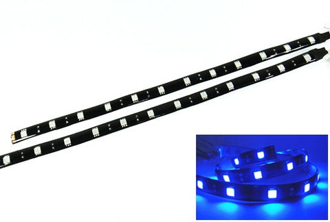 2 pieces of 12 High Power SMD LED Light strip 30cm Blue