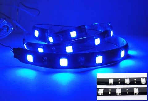 2 pieces of 12 High Power SMD LED Light strip 30cm Blue