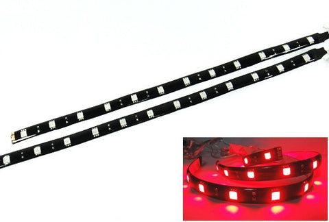 2 pieces of 12 High Power SMD LED Light strip 30cm Red