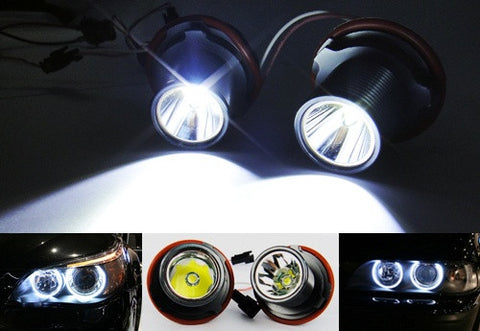 BMW xenon white 10W CREE LED Angel Eyes / Halo Ring replacement Light E39 E60 E63 E65 E53