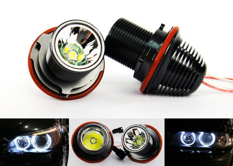 BMW xenon white 10W CREE LED Angel Eyes / Halo Ring replacement Light E39 E60 E63 E65 E53