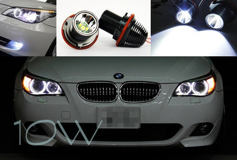 BMW xenon white 10W CREE LED Angel Eyes / Halo Ring replacement Light E39 E60 E63 E65 E53