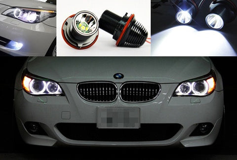 BMW xenon white 10W CREE LED Angel Eyes / Halo Ring replacement Light E39 E60 E63 E65 E53