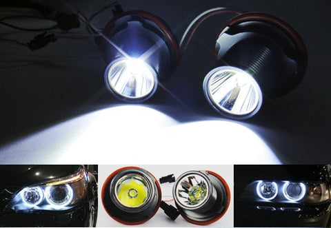 BMW xenon white 10W CREE LED Angel Eyes / Halo Ring replacement Light E39 E60 E63 E65 E53