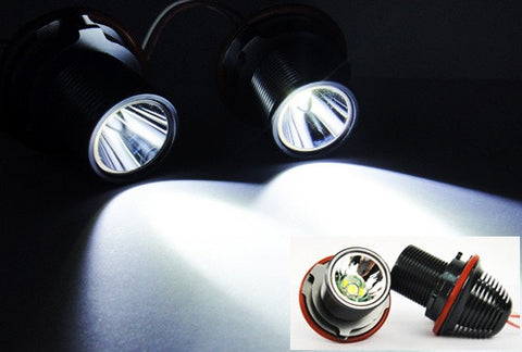 BMW xenon white 10W CREE LED Angel Eyes / Halo Ring replacement Light E39 E60 E63 E65 E53