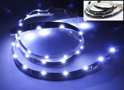2 pieces of 20 SMD LED Side Shine / Side Glow Light strip white
