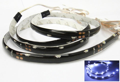 2 pieces of 20 SMD LED Side Shine / Side Glow Light strip white
