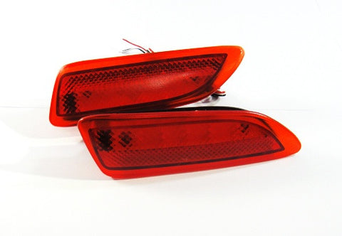 2x LED Bumper Reflector Red lens Tail Brake Light lamp Red 2011+ CT200h Corolla
