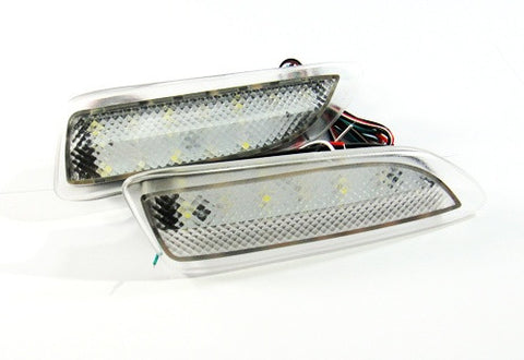2x LED Bumper Reflector Clear lens Tail Brake Light Red Backup lamp White 2011+ CT200h Corolla