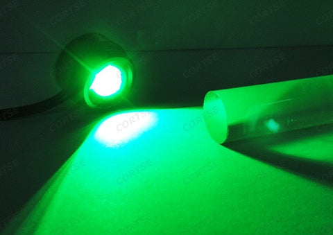 Universal 3W high power LED Eagle Eye kit Daytime Running Light DRL / Fog Lamp Green