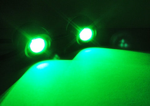 Universal 3W high power LED Eagle Eye kit Daytime Running Light DRL / Fog Lamp Green