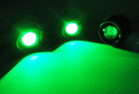 Universal 3W high power LED Eagle Eye kit Daytime Running Light DRL / Fog Lamp Green