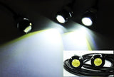 2 pieces of Universal 3W high power LED Bolt-On Screw Eagle Eye kit Backup Light DRL / Fog Lamp