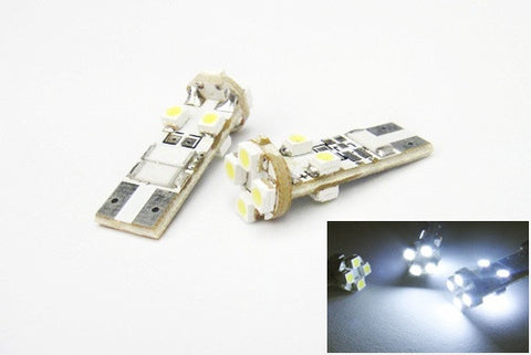 2 pieces of 8 SMD LED No Error T10 168 194 2825 501 W5W wedge light bulb white