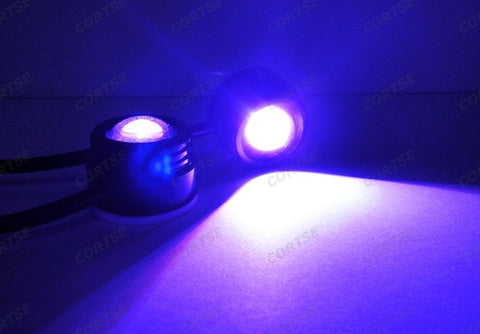 Universal 3W high power LED Eagle Eye kit Daytime Running Light DRL / Fog Lamp Purple