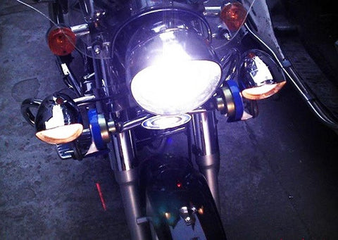 2 pieces of H6 BA20d 10x CREE XB-D LED Projector Headlight Light bulb 50W white