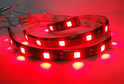 2 pieces of 12 High Power SMD LED Light strip 30cm Red