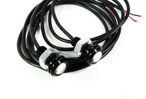 2 pieces of Universal 3W high power LED Bolt-On Screw Eagle Eye kit Backup Light DRL / Fog Lamp