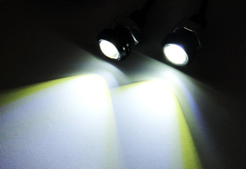 2 pieces of Universal 3W high power LED Bolt-On Screw Eagle Eye kit Backup Light DRL / Fog Lamp
