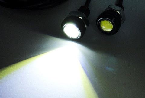 2 pieces of Universal 3W high power LED Bolt-On Screw Eagle Eye kit Backup Light DRL / Fog Lamp
