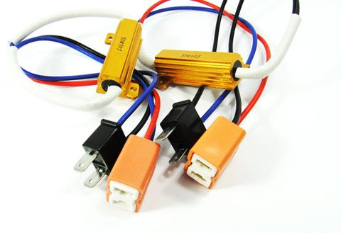 2 pieces of H7 (499) No Error Load Resistor Wiring Harness Adapter