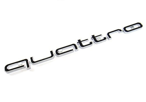 Audi Quattro RS6 Style Logo Badge Grille Emblem Chrome