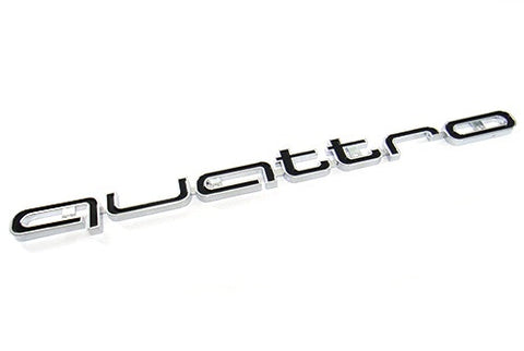 Audi Quattro RS6 Style Logo Badge Grille Emblem Chrome