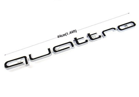 Audi Quattro RS6 Style Logo Badge Grille Emblem Chrome