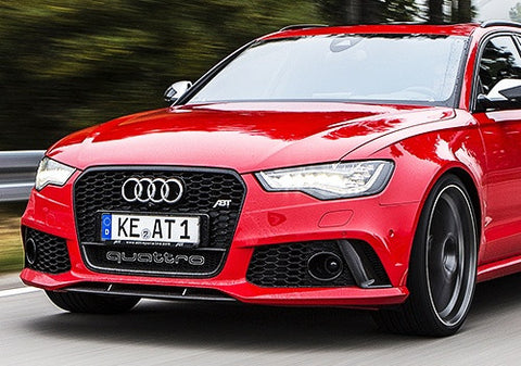 Audi Quattro RS6 Style Logo Badge Grille Emblem Chrome