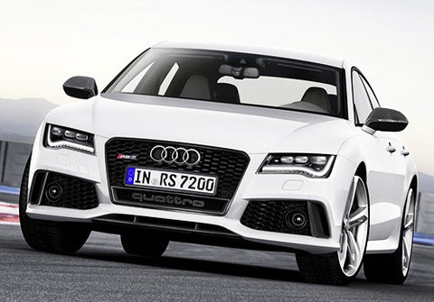 Audi Quattro RS6 Style Logo Badge Grille Emblem Chrome