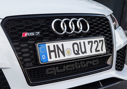 Audi Quattro RS6 Style Logo Badge Grille Emblem Chrome