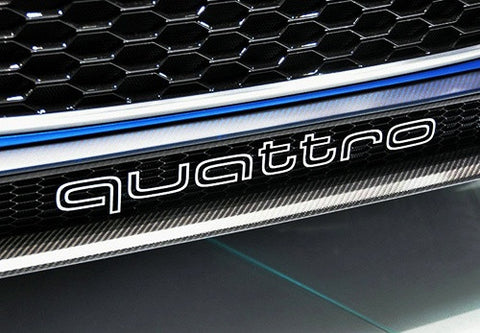 Audi Quattro RS6 Style Logo Badge Grille Emblem Chrome