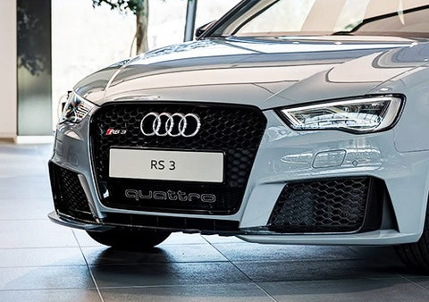 Audi Quattro RS6 Style Logo Badge Grille Emblem Chrome