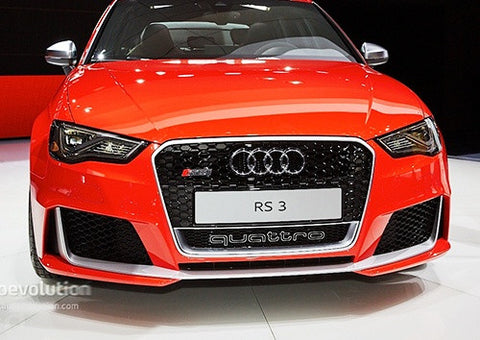 Audi Quattro RS6 Style Logo Badge Grille Emblem Chrome