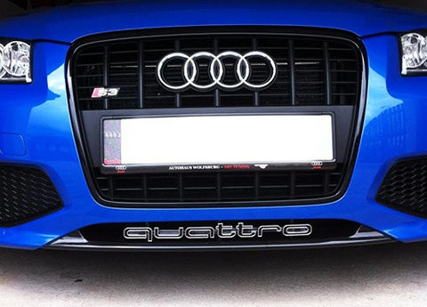 Audi Quattro RS6 Style Logo Badge Grille Emblem Chrome