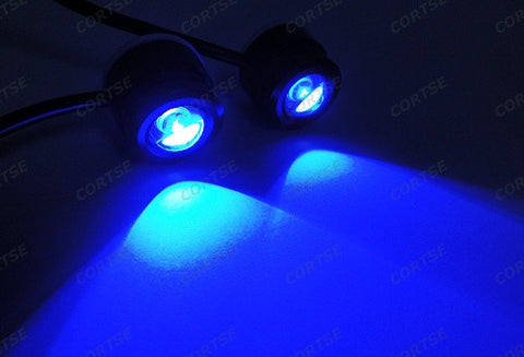 Universal 3W high power LED Eagle Eye kit Daytime Running Light DRL / Fog Lamp Blue