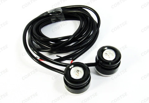 Universal 3W high power LED Eagle Eye kit Daytime Running Light DRL / Fog Lamp Red