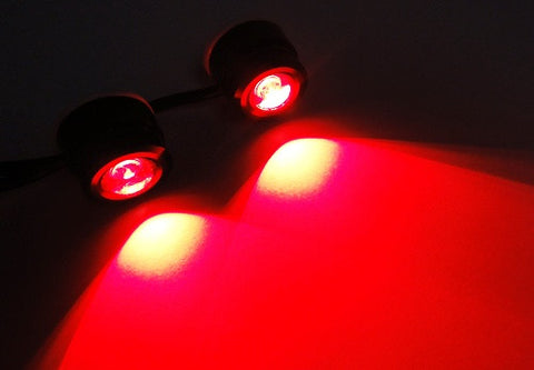 Universal 3W high power LED Eagle Eye kit Daytime Running Light DRL / Fog Lamp Red