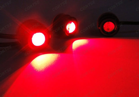 Universal 3W high power LED Eagle Eye kit Daytime Running Light DRL / Fog Lamp Red