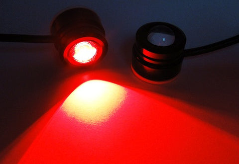 Universal 3W high power LED Eagle Eye kit Daytime Running Light DRL / Fog Lamp Red