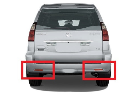 2x LED Bumper Reflector Black Smoked lens Tail Brake Light Red For Toyota / Lexus