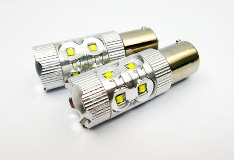 2 pieces of 382 (P21W) 1156 7506 BA15s 10X CREE XB-D LED Projector Light bulb 50W white