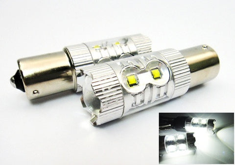 2 pieces of 382 (P21W) 1156 7506 BA15s 10X CREE XB-D LED Projector Light bulb 50W white