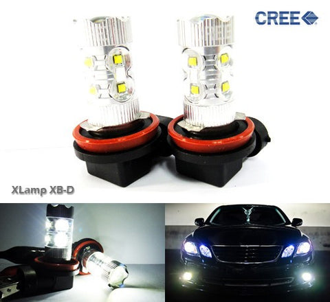 2 pieces of H11 H8 10X CREE XB-D LED Projector Light bulb 50W white