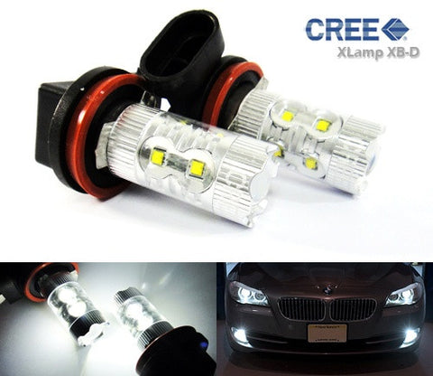 2 pieces of H11 H8 10X CREE XB-D LED Projector Light bulb 50W white