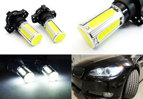 2 pieces of LUFFY PY24W 5200 High Power COB LED Light bulb 25W white