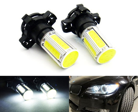 2 pieces of LUFFY PY24W 5200 High Power COB LED Light bulb 25W white